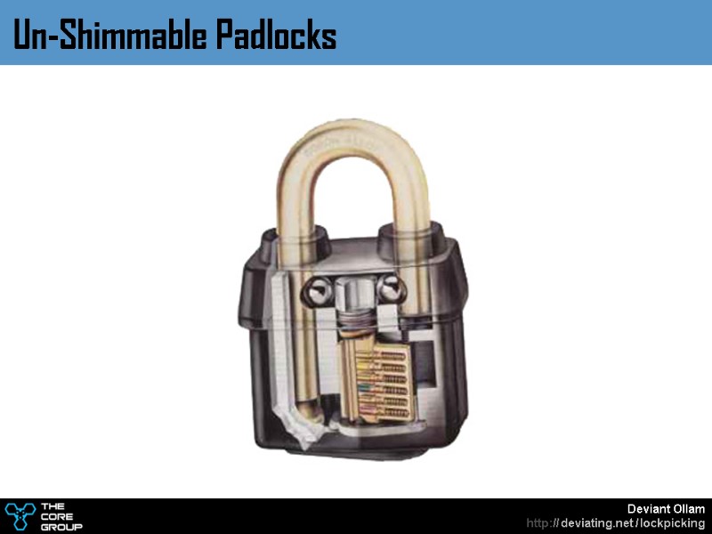 Un-Shimmable Padlocks